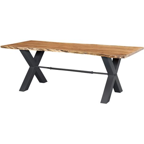 Esstisch Akazie 240x100x76 natur lackiert IRON LABEL 128