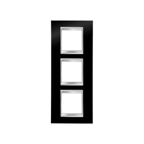 PLAQUE LUX INT. 2+2+2P V NOIR TONER GEWISS GW16227TN