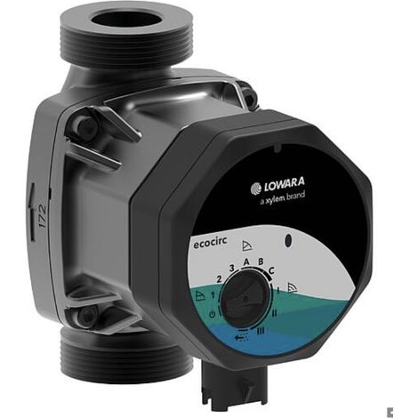 Circulateur de chauffage Lowara ecocirc M 15-6, DN15 (1/2"), PN 10, 230 V, longueur 130 mm