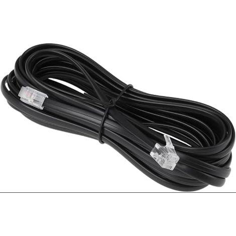 Câble Télécommande Molette de Basses 4 Broches Mâle à Mâle Droit 5 m Contrôle de Niveau pour Amplificateur et Caisson Noir (1/5)