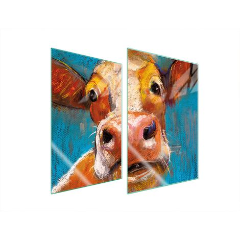PIASTRA PROTETTIVA IN VETRO PER CUCINA 2x35x52 COW (1/5)