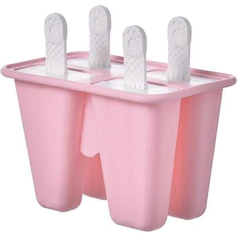 Machine à glaçons réutilisable en silicone-4 Cells Pink