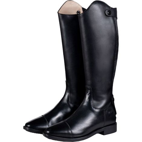 37, Nero: Stivali in cuoio invernali per bambino modello Oxford Kids lungo/extra stretto
