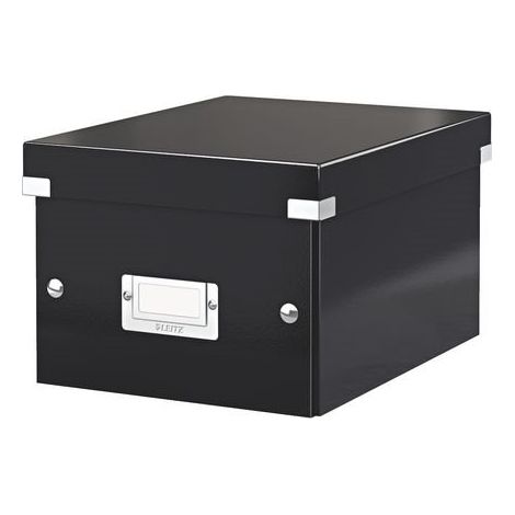 Boîte de rangement carton Leitz Click&Store Wow H 16 X L 21,7 x P 28 cm noire (1/2)