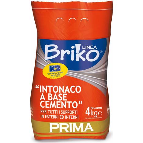 Linea Briko Intonaco Per Esterno Da 4 Kg - 4 Pz