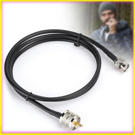 1 Câble de test UHF,BNC mâle,PL259,RG58,50 Ω,pour radio amateur,VHF marine
