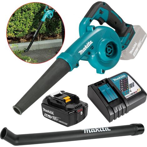 Makita DUB185RT 18v Cordless Garden Leaf Blower Variable Speed 5Ah + Long Nozzle