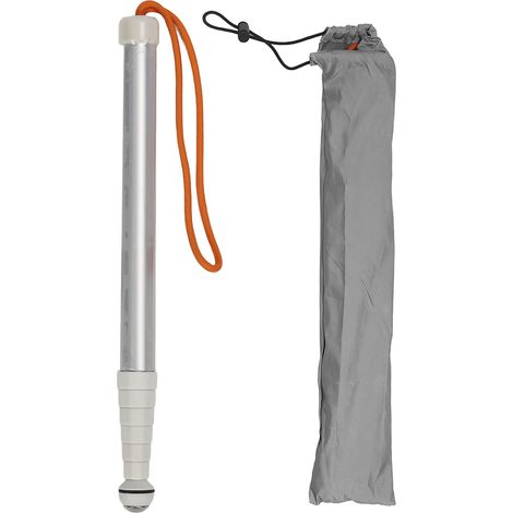 Canne de marche télescopique aveugle, antidérapante, antichoc, canne de guidage réfléchissante avec sac de rangement pour personnes malvoyantes (1/5)