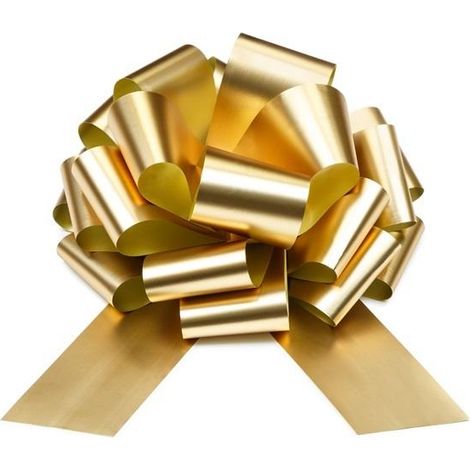Fiocco decorativo fai da te, luce dorata, 30 cm