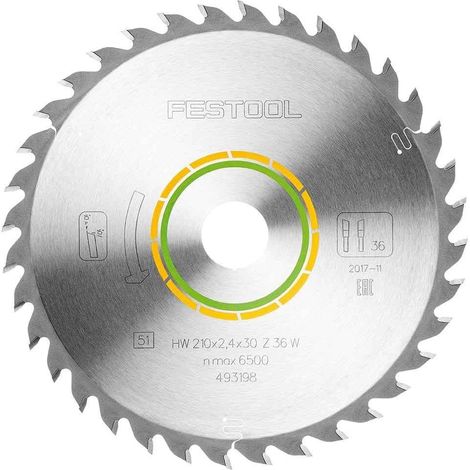 FESTOOL HW 210x2.4x30 W36T (493198) Wood universal 210mm x 30mm x 36T