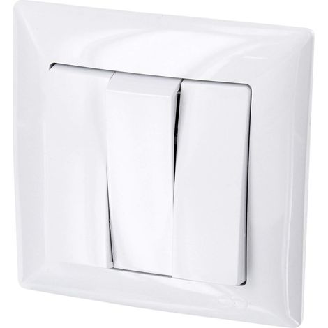 Interrupteur Triple Encastré - 250 V 10 A - Pour Pièce Sèche - Montage Mural - Blanc Pur - 1 Pièce