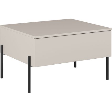 Mesa de centro Levtenu 116, Cachemira, 43x60x70cm, Diámetro: 0, Aglomerado laminado, Angular (1/5)