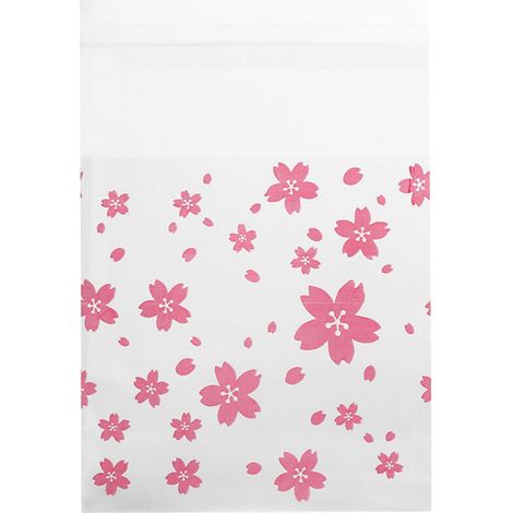 100 Pcs Sacs à Bonbons Petits Sachets Biscuits Sac Fleur Modèles Pâtisserie Sacs en Plastique pour le Mariage Cadeau de Fête d'Anniversaire(77CM) (1/4)