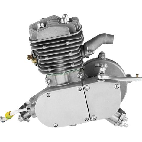 Kit de moteur de vélo, 80CC 2 temps, performance haute vitesse, Argent (1/2)