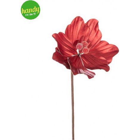 Pick Magnolia Sunlit Bizzotto rosso h 25 cm