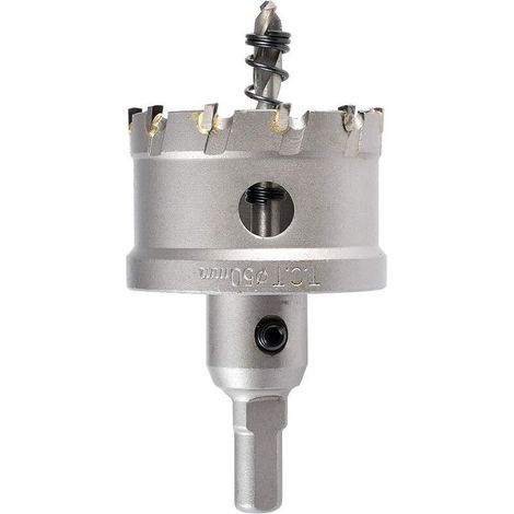 50mm coupeur de trou de dents en carbure de tungstène, TCT Foret de scie trépan pour acier inoxydable, feuille, métal (50mm) (1/5)