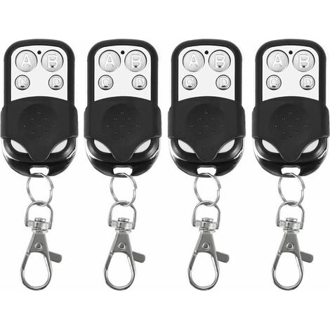 4pcs Universal Cloning Wireless Remote Control Fob for Garage Door (1/5)