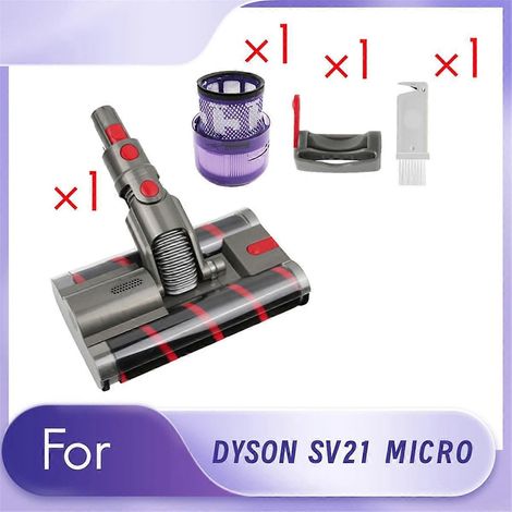 Brosse à double rouleau + filtre SV21 + kit de verrouillage de l'interrupteur - Tête d'aspirateur de rechange (1/5)