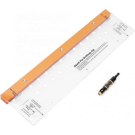 Guide de perçage pour bois, guide de perçage pour étagère, foret auto-centreur, jeu de forets, poinçon de menuisier, outil de positionnement (1/5)