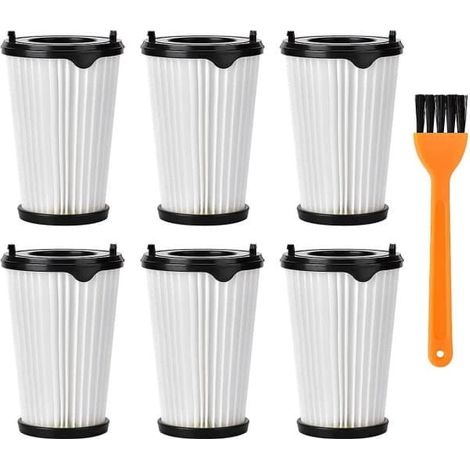 Ecleanfy - 6 filtres et 1 petite brosse pour tous les aspirateurs Ergorapido (1/5)