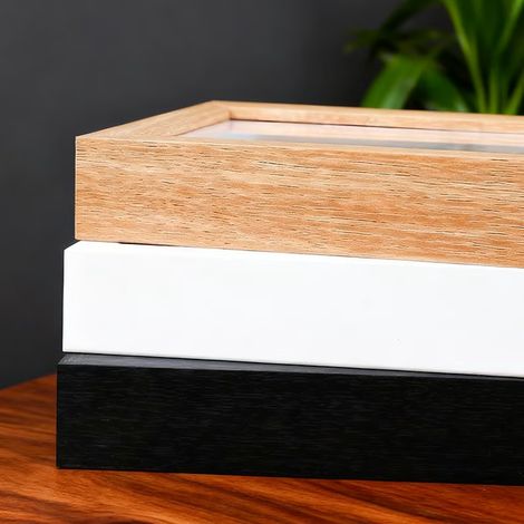 Neuer magnetischer Bilderrahmen zum Aufklappen – Weiß – 6 Zoll