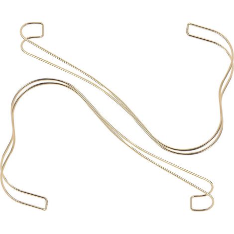 2 présentoirs à chaussures à talons hauts, support de magasin à chaussures (doré) (1/5)