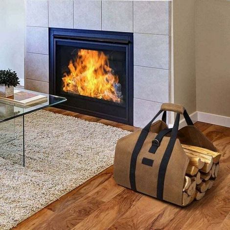 Sac à bois - - 99 x 45,7 cm - Grande capacité - Imperméable - Poignées antidérapantes (1/4)