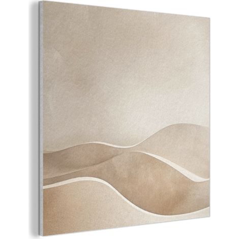 Acoustic Felt Wall Art Beige - Nature - Abstract - Modern 90x90 cm