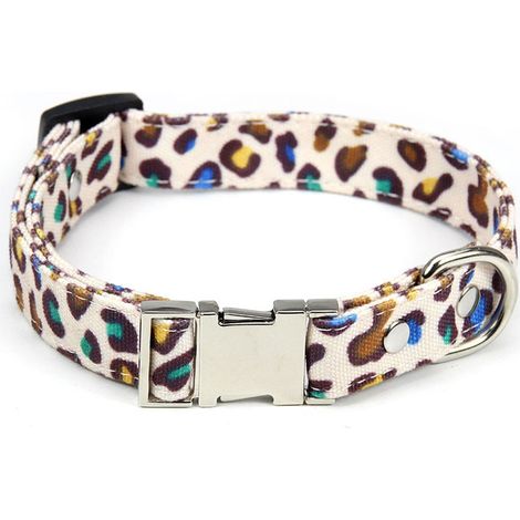 Collier Pour Chien - Collier Ajustable En Coton - Avec Nœud Papillon Festif - Taille M (1/5)