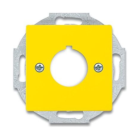 BUSCH-JAEGER 2533-82-15 ZENTRALSCHEIBE MIT TRAGRING, BUSCH-DYNASTY, GELB 2CKA001724A4382