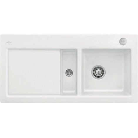 V&B Spüle SUBWAY 60 1000x510mm Be re Exzenterbet. St white