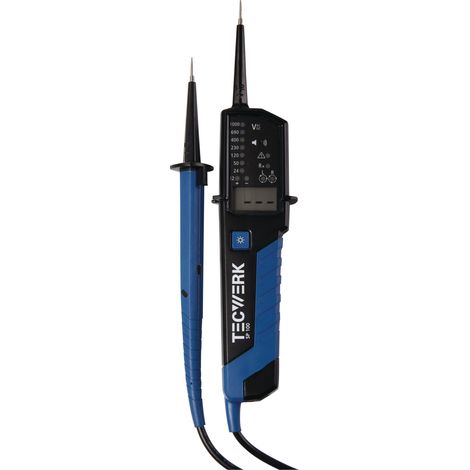 Probador de tensión/continuidad SP 100 6-1000/6-1500V AC/DC TECWERK (1/4)
