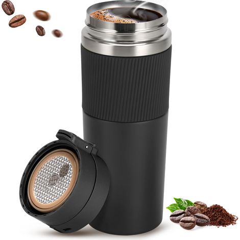 Tasse À Café Isotherme - 500 ml - Acier Inoxydable Double Paroi Sous Vide - Pour Café Thé Boissons Froides - 1 Pièce (1/5)