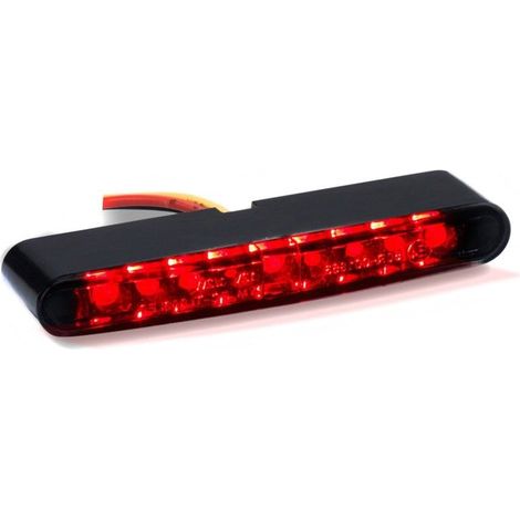 Moto Fari posteriori a LED + luci di stop continue Lumitecs TX41 grigio tintato