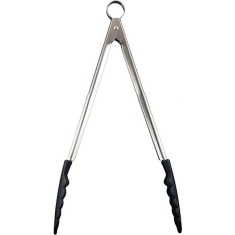 Cuisipro 30.5cm Silicone Locking Tongs Black (1/3)