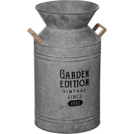 Pot à Lait Déco Vintage "Zinc" 48cm Gris (1/3)