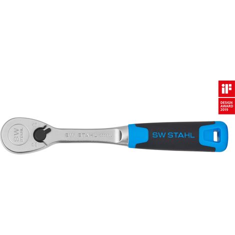 SW-Stahl 06093L Umschaltknarre 3/8 Zoll I High Torque 440 Nm I feinverzahnt mit 90 Zähnen