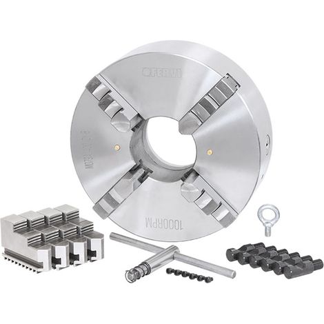 Fervi M079A/400/D1-8 Mandrino a 4+4 griffe di precisione autocentrante Camlock (1/4)