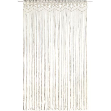 Rideau en macramé 140x240 cm Coton CFW71062 (1/5)