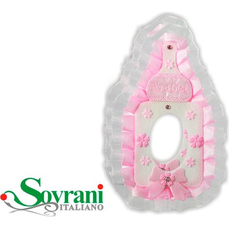 Decorazione rosa per la cameretta dei bambini, ideale come regalo.