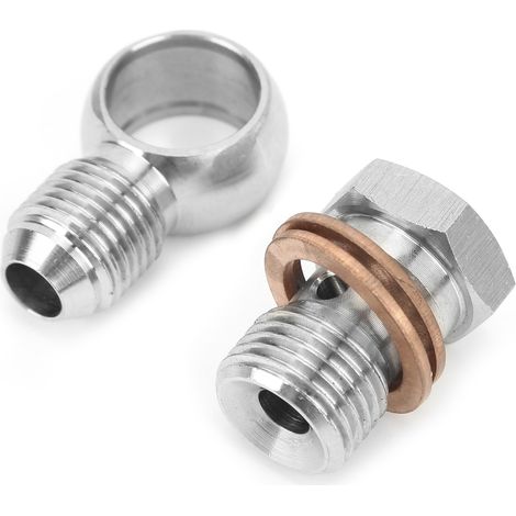 Kit Raccords Banjo Turbo Droit 16mm vers 6AN 315-02101-026 pour Garrett TB03 T3 (1/5)