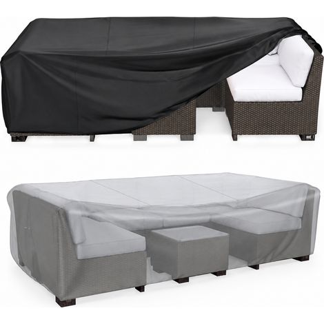 Housse de Protection Banc et Canapé de Jardin Extérieur Anti-Poussière Anti-Soleil Noir 170 x 94 x 70 cm – Livraison gratuite (1/5)