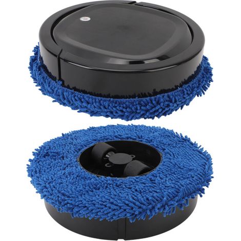 Robot aspirador automático inteligente para limpieza en seco y húmedo, eficiente para el baño del hogar, color negro (1/5)