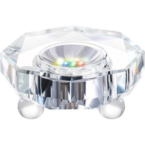 Présentoir en cristal à base de lumière LED dans une variété de couleurs, support lumineux à changement de couleur, petite LED pour décoration de fête en verre 3D, décoration de fête (1/5)