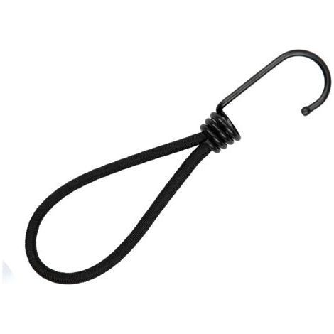 25 Tendeur elastique caoutchouc professionnel avec crochet (Noir 130 mm) pour bâches, Affiches, filets tendeur bâche, sangle élastique, support de bâche, caoutchouc de bâche, tendeur caoutchouc (1/5)