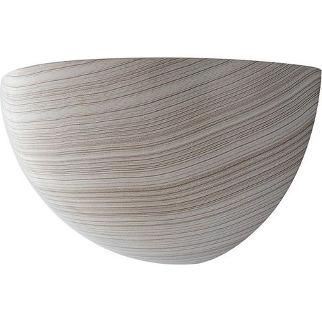 Applique MORITZ in gesso effetto rovere sbiancato 25 cm. (1/2)