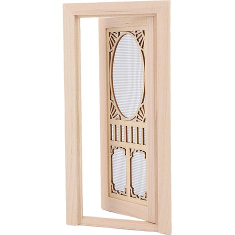 Toy House Door, Linden Wood Construction (1/5)