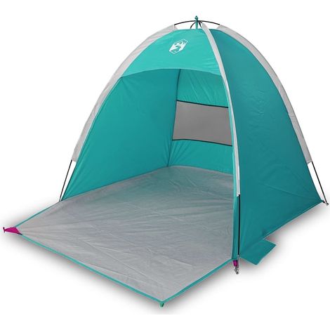 vidaXL Tienda de playa para 3 personas impermeable verde agua (1/2)