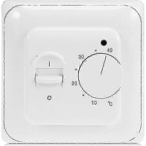 Thermostat électrique manuel pour chauffage au sol avec sonde 220 V 16 A, contrôleur de thermostat mécanique pour chauffage au sol g20242188559 (1/5)