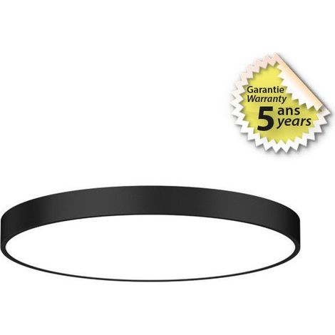 CIRCLE HUBLOT SUSP DIAM 800MM NOIR 80W 8000LM 4000K IP40 IK07 5ANS MIIDEX LIGHTING 400028 (1/5)